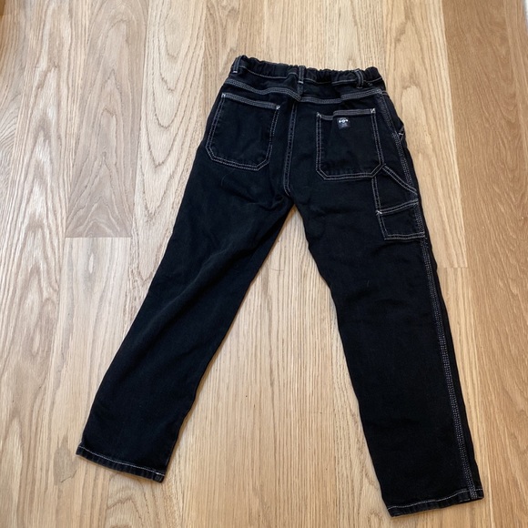Zara straight fit jeans, size 10, black and white. - Picture 3 of 3